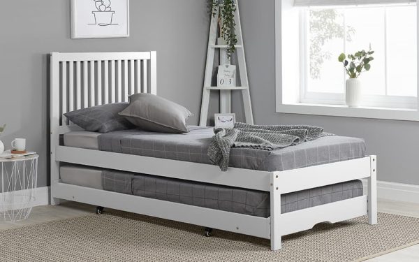 Birlea Buxton Trundle Bed Frame Single White