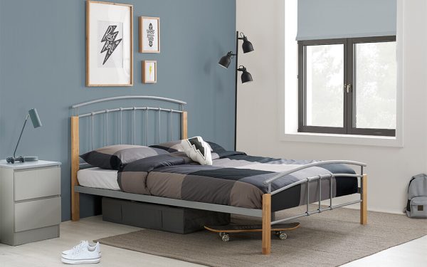 Birlea Tetras Metal Bed Frame Double