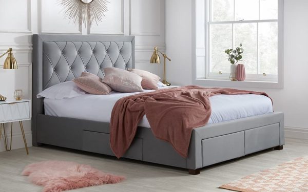 Birlea Woodbury Fabric Bed Frame King Size