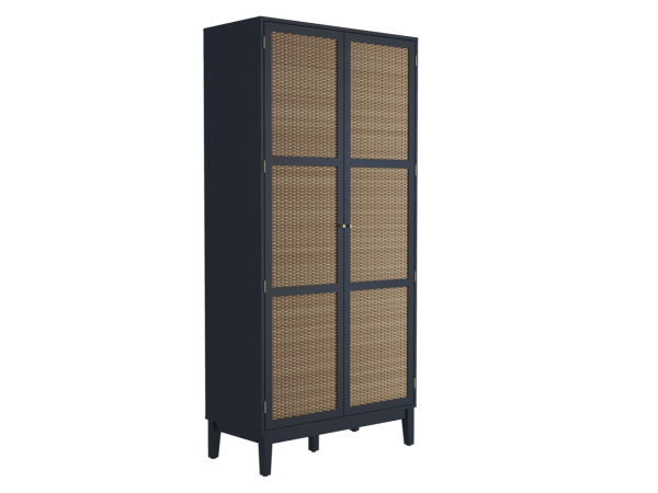 LPD Furniture Bordeaux 2 Door Wardrobe Bordeaux Blue Wardrobe