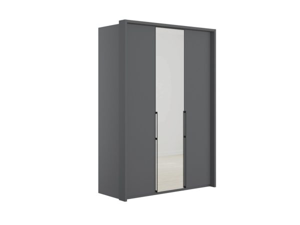 Emden 3 Door 1 Mirror Hinged Wardrobe