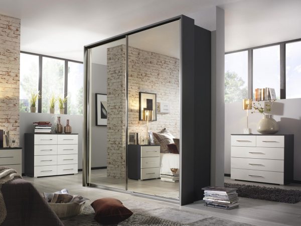 Lorenzo 3 Door Slider Wardrobe with 3 Mirrors