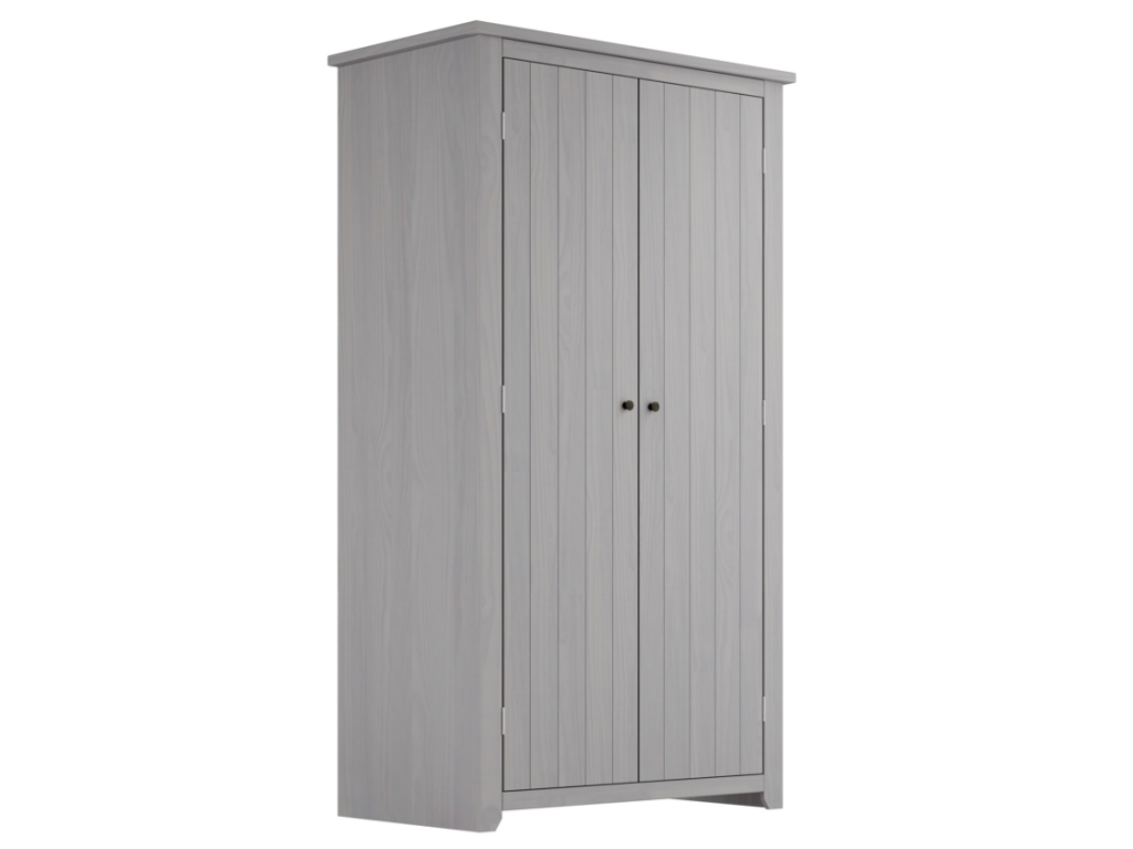 LPD Furniture Havana 2 Door Grey Wardrobe