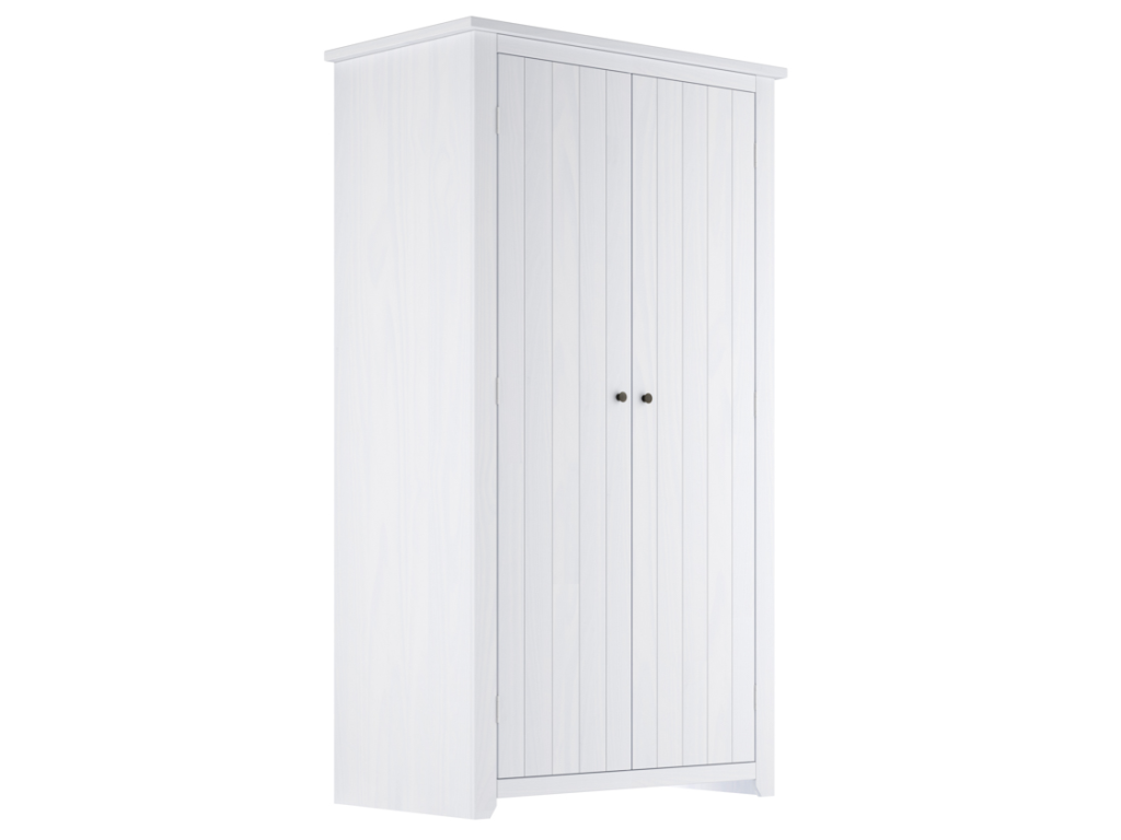 LPD Furniture Havana 2 Door White Wardrobe