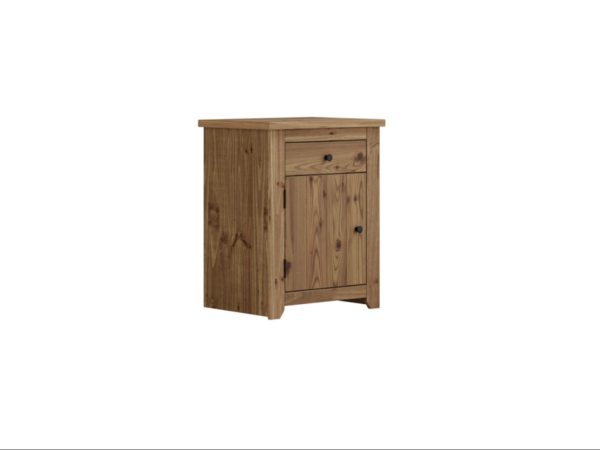 LPD Furniture Havana 1 Drawer Pine Bedside Chest