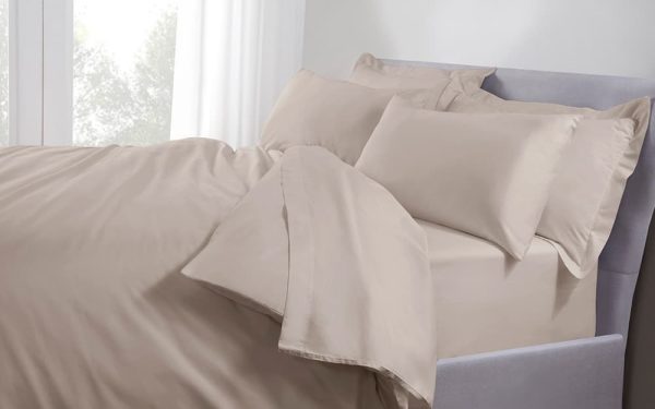 Five Star Hotel Concept Sateen Duvet Cover Single Latte