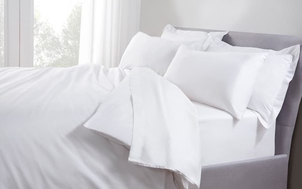 Five Star Hotel Concept Percale Duvet Cover Single White