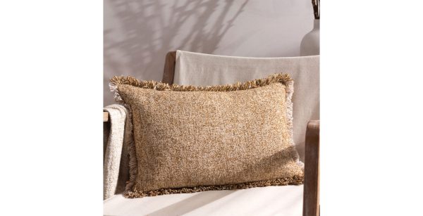 Luxury Woven Cushion Biscuit