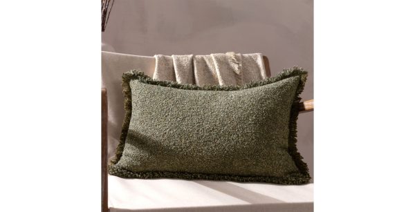 Luxury Woven Cushion Moss