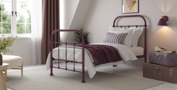 Oliver Bed Mauve Single