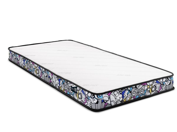 Graffiti Art E Sprung Roll Up REFURBISHED Mattress