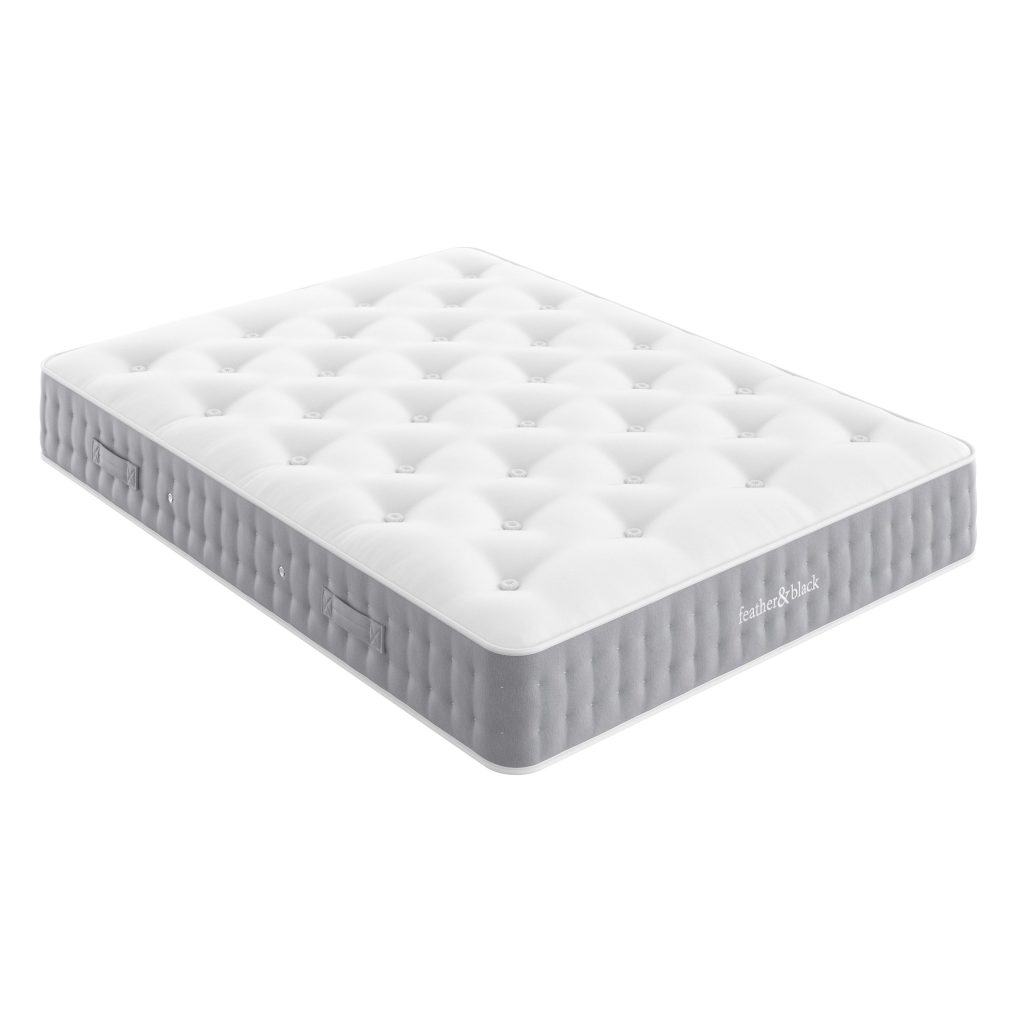 Arabella Bed  Mattress Set   Porcelain White King