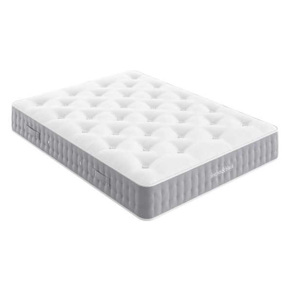 Arabella Bed  Mattress Set   Porcelain White Super King