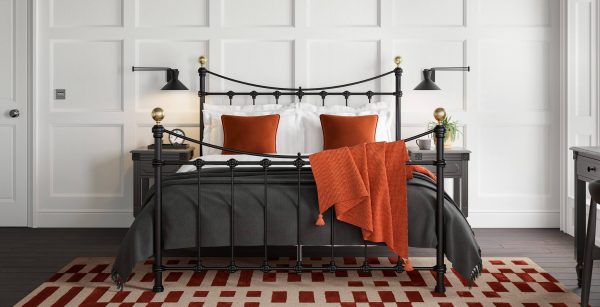 Arabella Bed Matte Black Double