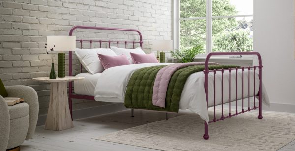 Oliver Bed Mauve King