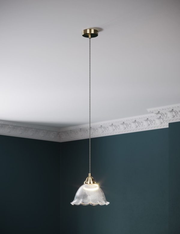 MS Collection Josephine Pendant Light Clear Clear