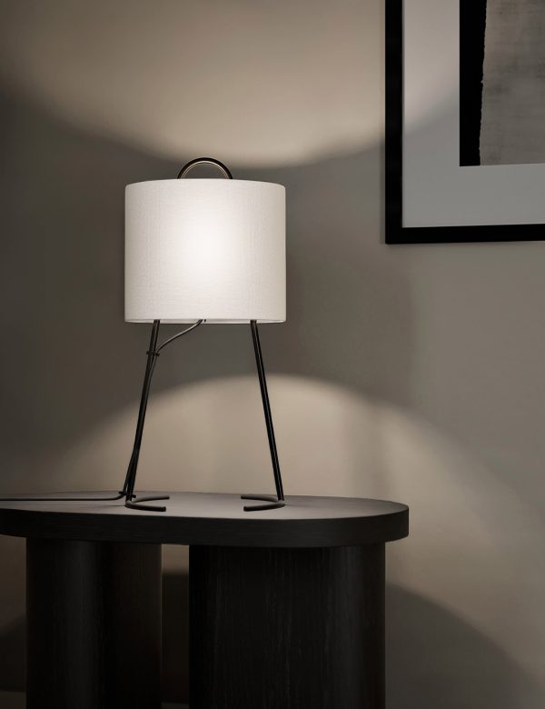 MS X Kelly Hoppen Tripod Table Lamp Black Black