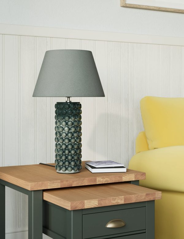 MS Collection Bobble Table Lamp Green Green