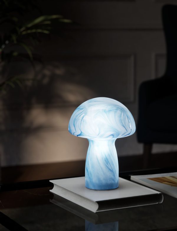 MS Collection Mylo Table Lamp Light Blue Light Blue