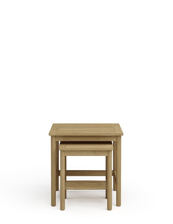 MS Collection Newark Nest of Tables Oak Oak