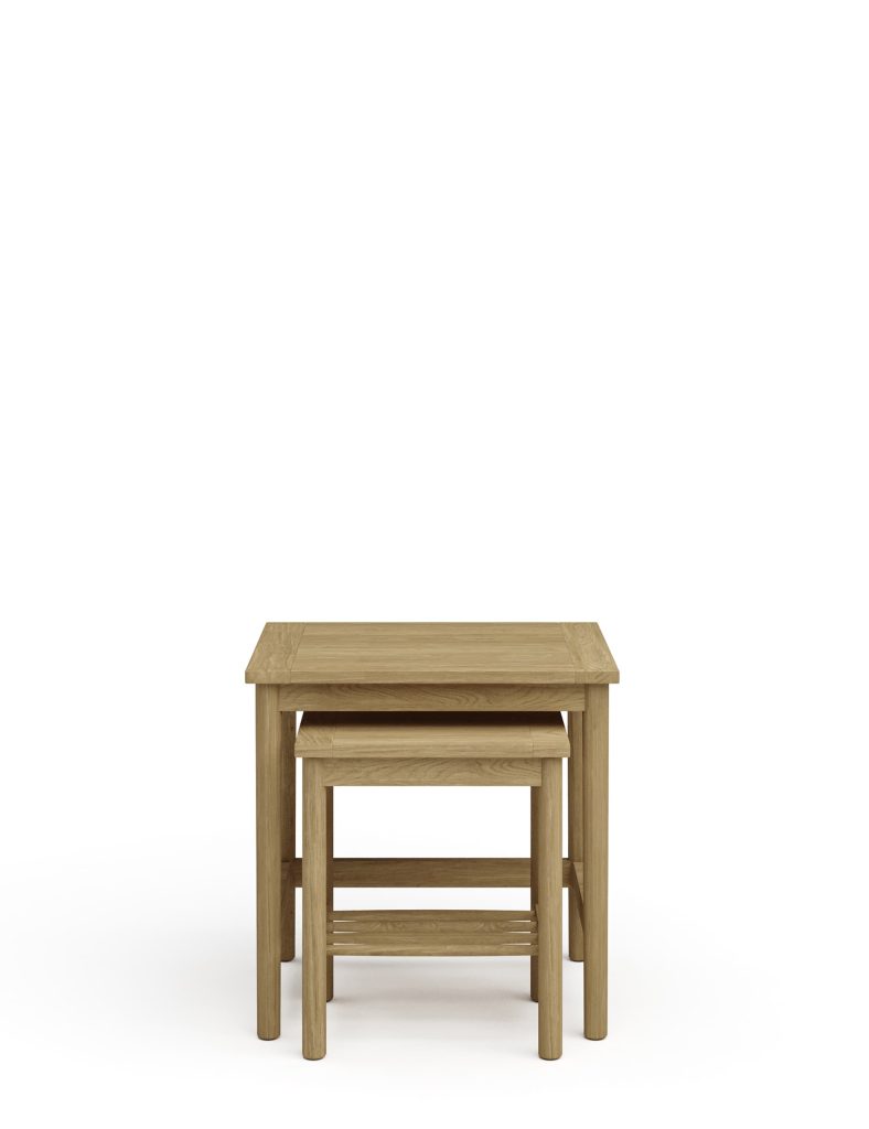 MS Collection Newark Nest of Tables Oak Oak