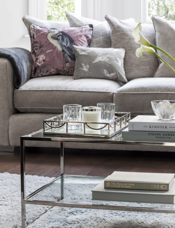 MS Collection Milan Coffee Table Chrome ChromeBlack