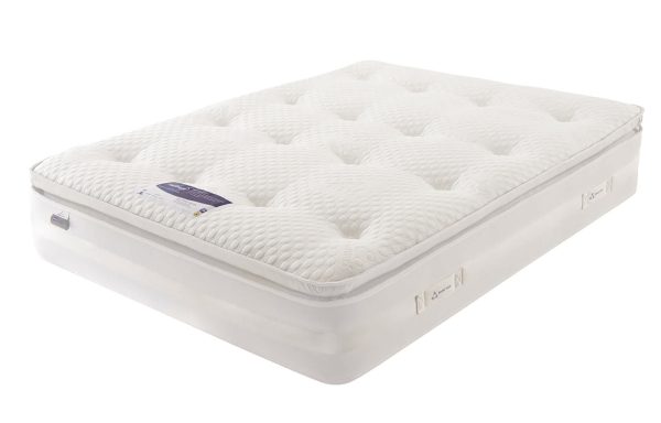 Silentnight 2000 Pocket Spring Pillowtop Mattress 4FT6 White White