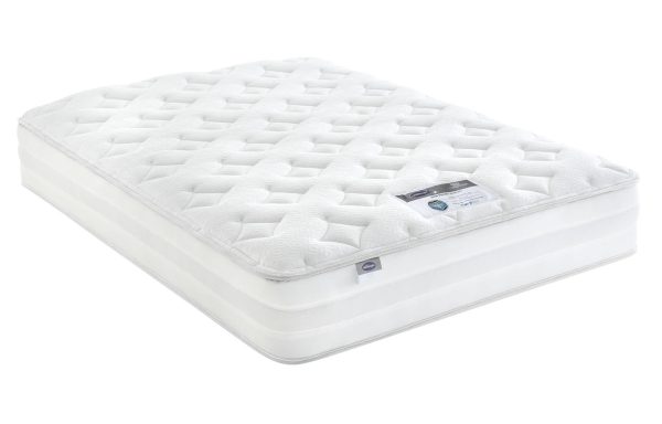 Silentnight Memory Foam 2000 Pocket Spring Mattress 4FT6 White White