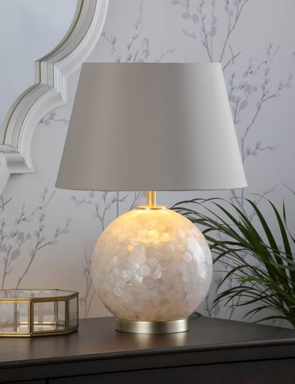 Laura Ashley Mathern Table Lamp Champagne Champagne