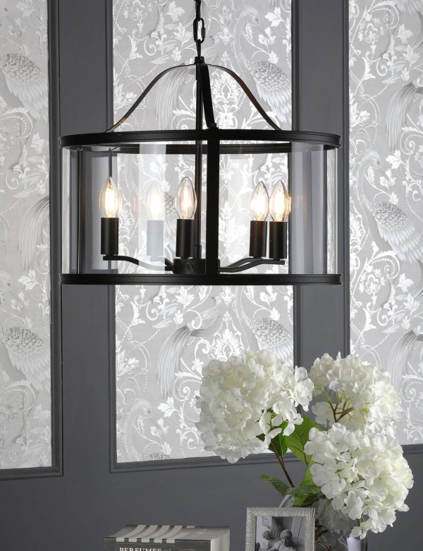 Laura Ashley Harrington Metal Flush Wall Light Black Black