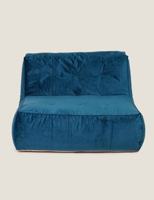 Kaikoo Velvet Beanbag Chair Teal Teal