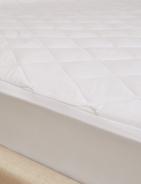 Body Sensor™ Body Temperature Control Extra Deep Mattress Protector DBL White White