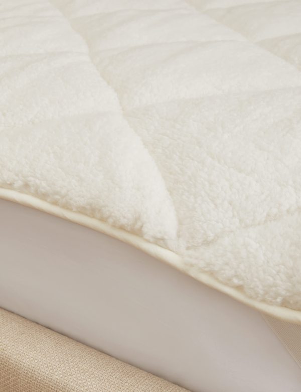 MS Collection Comfortably Cool Mattress Topper 5FT White White