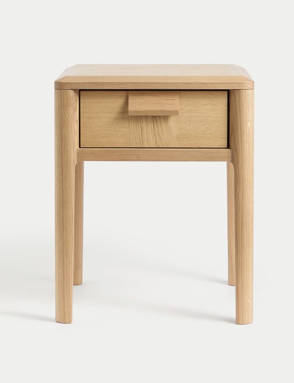 MS Collection Hutch Side Table Oak Oak