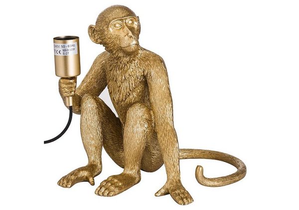 George The Monkey Gold Table Lamp