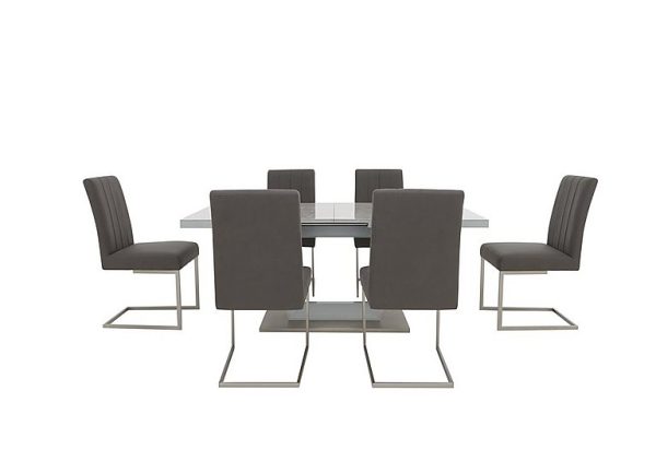 Grigio Large Extending Dining Table and 6 Chairs