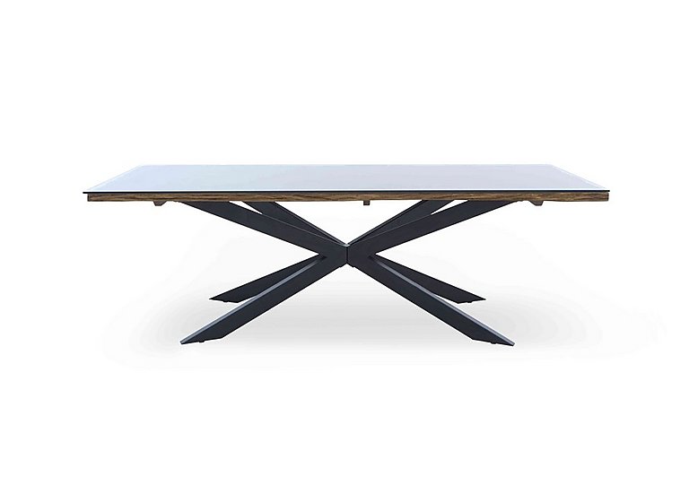 Kiara Large Rectangular Dining Table with Black Legs