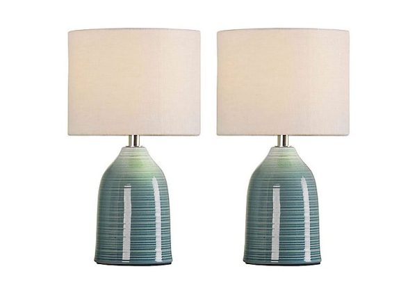 Laura Ashley Pair of Penny Table Lamps