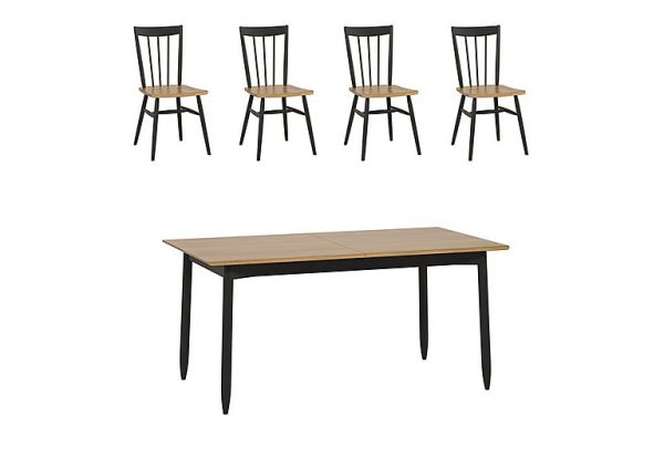 Ercol Monza Small Extending Dining Table and 4 Chairs