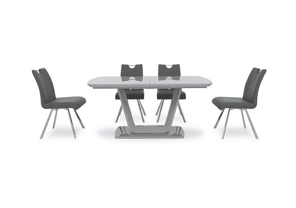 Nadal Extending Dining Table and 4 Swivel Chairs