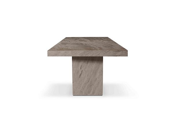 Stone International Rome Lamp Table with Straight Edge