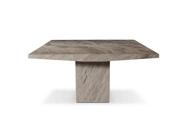 Stone International Rome Square Dining Table with Boat Edges