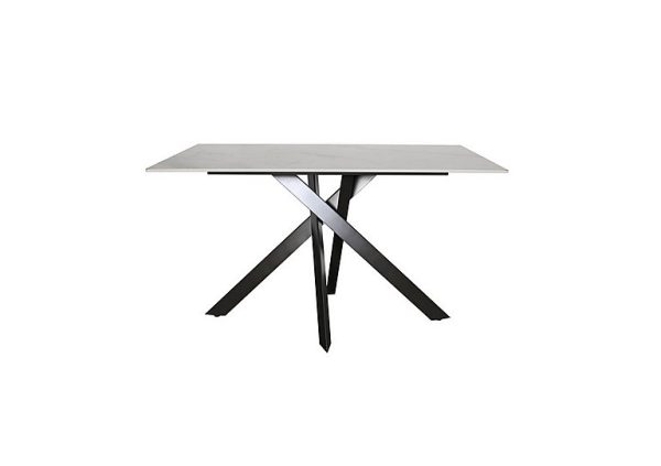 Samurai Compact Dining Table with White Ceramic Top