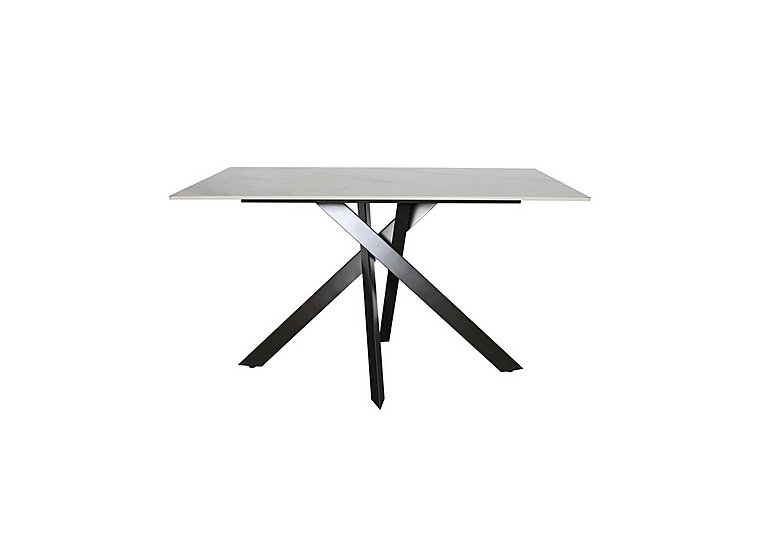 Samurai Compact Dining Table with White Ceramic Top