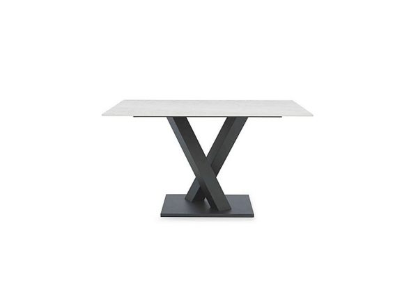 Warrior Crystal White Compact Fixed Dining Table