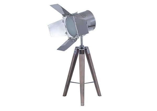 Wooden Tripod Film Table Lamp