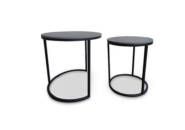 Zeus Round Nest of Lamp Tables