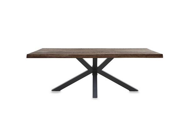 Bodahl Njord Raw Edge Dining Table with Metal Star Base 260 cm Desert