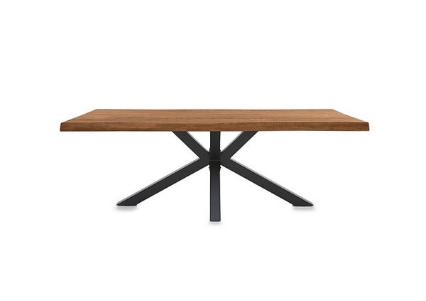 Bodahl Njord Raw Edge Dining Table with Metal Star Base 220 cm Oiled