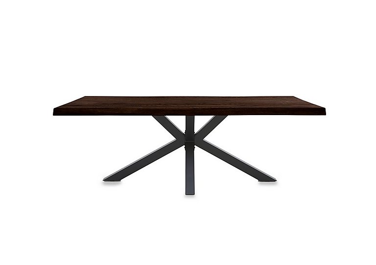 Bodahl Njord Raw Edge Dining Table with Metal Star Base 180 cm Smoked